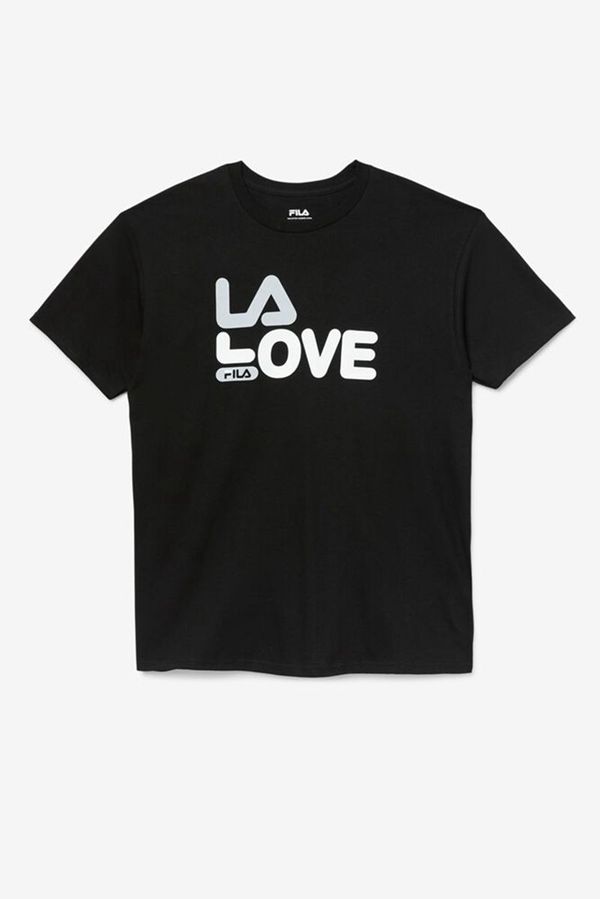 Fila La Love Men's T-Shirts - Black,NZ 562-29134